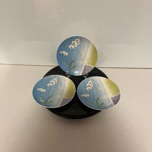 SAINT JAMES Fine China SUPER STRONG 6.5" diam HANKOOK PLATE-Lot of 3-USED